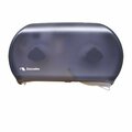 Cascades Pro Universal Bath Tissue Dispenser Black Jumbo 9 in. Double Roll DB12